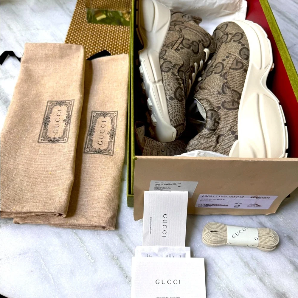 GUCCI Rhyton sneakers EUR 40.5 US 10.5.Authentic and New